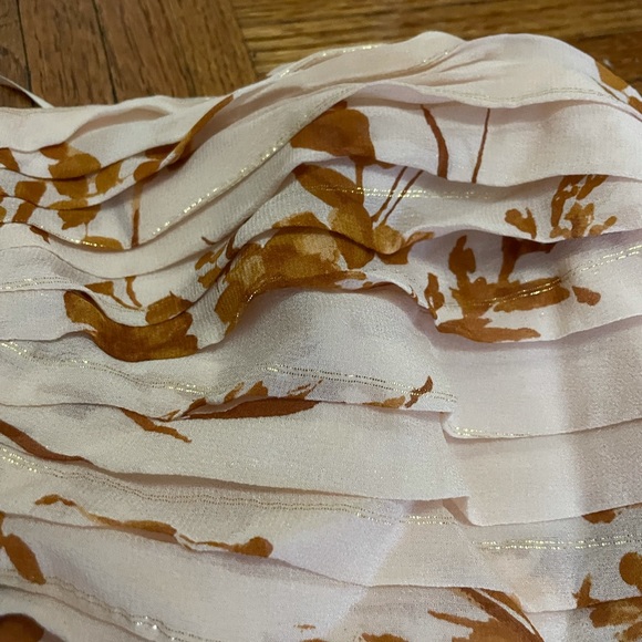 JOIE, Halter Floral Dress, White & Gold Yellow - Picture 3 of 5